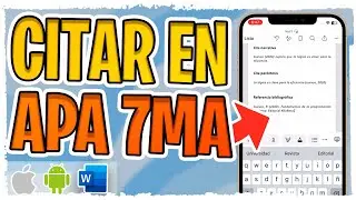 Como Citar APA en Word Desde el Celular ✅