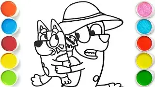 Bluey and Bingo Drawing, Painting & Coloring For Kids and Toddlers_ Easy Art