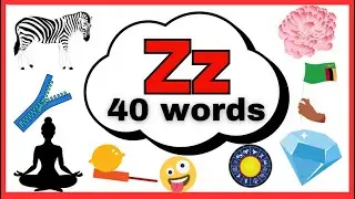 Letter Zz Words for kids/Words starting with Z / letter z words/ Z for Words/Alphabet Z