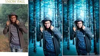 Snow fall Photo Editing - How to Edit Like #Lalit Creations | #u2studio | #Tapash-Editz