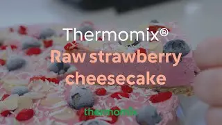 Raw Strawberry Cheesecake | Easy Dairy Free No-Bake Dessert in the Thermomix&reg;