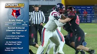 Brady Bakke - 2023 Randall McDaniel Offensive Lineman of the Year | NFF Valley of the Sun Chapter