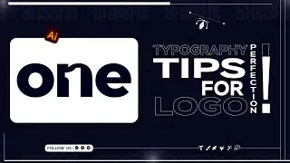 How To Design a Text Logo with a Hidden Numeric 1 | Mind-Blowing Negative Space Trick | Logo Design