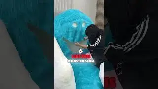 Mom made Julie a super cool monster couch. #funny #amazing #comedyvideos