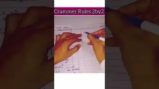 Cramer's Rule |Solve Simultaneous Linear Equations Easily  #CramersRule #LinearEquations#MathTricks 