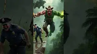Hulk Jungle Drop 🚁🌴🍭 &rarr; Muddy Farmer Fail 😂 | Superhero vs Reality