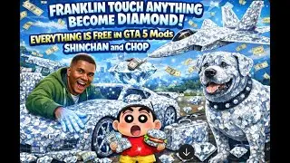 FRANKLIN TOUCH ANYTHING BECOME DIAMOND | EVERYTHING IS FREE IN GTA 5 Mods SHINCHAN and CHOP
