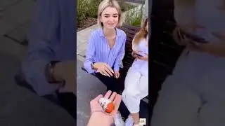 hands reaction #surprising giving chocolate🎁#cute girls reaction 😉 viral video #short video🔥