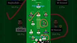 today's psl winnings #fantasy #dream11 #team #psl #my11circle