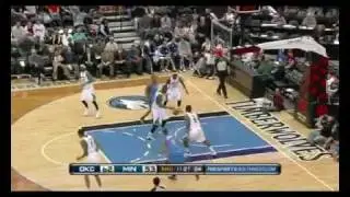 Darko Milicic vs Nenad Krstic (Timberwolves vs Thunder, 2009-10 NBA regular season)
