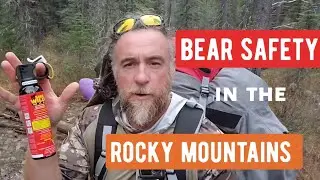 Bear safety in the Rocky Mountains. Solo hiking. 