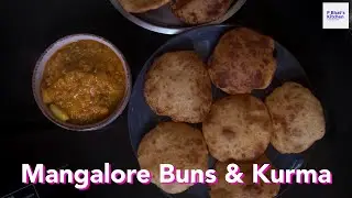 Mangalore Buns Recipe | Banana Buns with Kurma | Bun Korma | ಮಂಗಳೂರು ಬನ್ಸ್ ಮತ್ತು ತರಕಾರಿ ಸಾಗು
