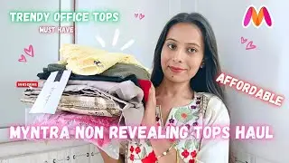 Myntra non revealing tops haul 🎀 || affordabletops haul 