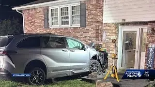 Van crashes into home in Mount Pleasant Township