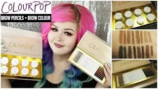 Colourpop Brow Pencils & Brow Colour | Swatches + Demo