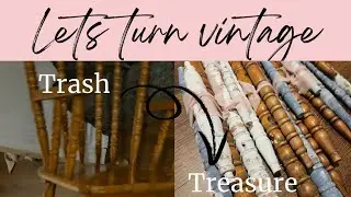 let's turn trash into treasure ✨️ DIY chippy painted spindles ✨️ Home Decor