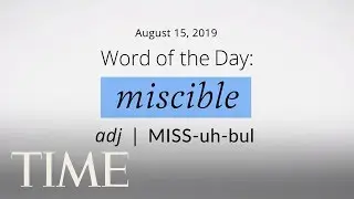 Word Of The Day: MISCIBLE | Merriam-Webster Word Of The Day | TIME