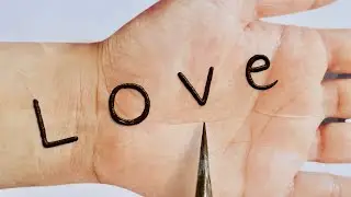 Very Easy Simple Love Name Arabic Mehndi Design For Hands| Simple Mehendi design| Mehandi ka Design