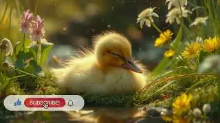 Springtime Duck Nap 🌼 | Calming Piano & Gentle Nature Ambience for Kids