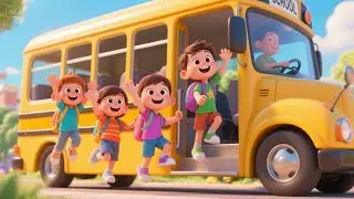 One, Two, Three, Hop on the Bus | Fun Counting Nursery Rhyme for Toddlers