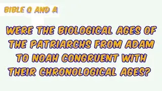 About the Patriarchs&rsquo; Ages in Genesis
