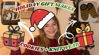 I Baked and Knit ALL My Holiday Gifts | Knitting + Baking Vlog