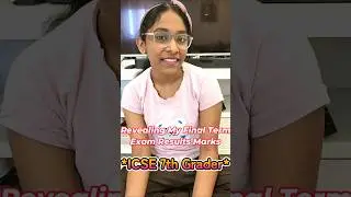 Starlett Final Term Exam Marks Revealed!!!😰 *ICSE 7th Grader* Results #shorts #icse #youtubeshorts