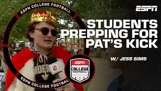 These students are PREPPING for Pat McAfee's Kicking Contest 😱 @geico | Countdown to GameDay
