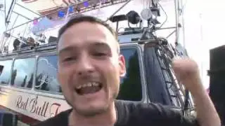 Redbull Tourbus Festival Fahrtenbuch Shew Sharlatan und die Zwangsjacken