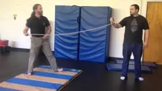 Hojojutsu;  Throwing a knot anchor