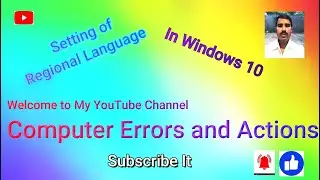 How to set Regional Language || Odia Language in Windows 10 || Setting of Language ||