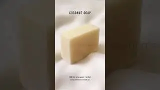 Our Coconut Cold Process Soap a gentle nourishing bar made with natural ingredients and coconut oil.