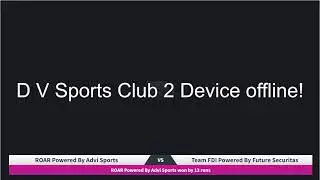 ROAR Powered By Advi Sports Vs Team FDI Powered By Future Securitas