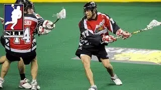 Jeff Shattler scores on the power play to put Calgary up 12-8