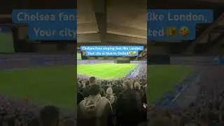Chelsea fans singing Just like London, Your city is blue to United. Chelsea 4-3 United. 04.04.23