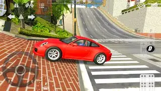 Red Porsche Car Drive On Hills - Car Parking Multiplayer Simulator #14 - Android Gameplay