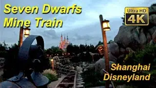 2018 Shanghai Disneyland Seven Dwarfs Mine Train On Ride Front Seat Ultra HD 4K POV GoPro