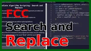 Search and Replace - freeCodeCamp Challenge