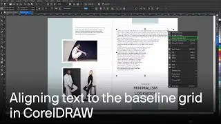 How to align text using the baseline grid in CorelDRAW | Tutorial