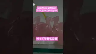 Unique Valentine's Gift ideas 💓#valnetinesgiftideas#rosequartzduck#duckpair#giftideas#couples#