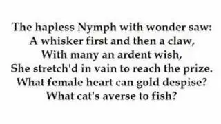 The Death of a Favourite Cat Drowned in a Tub of Goldfishes by Thomas Gray (read by Tom O'Bedlam)