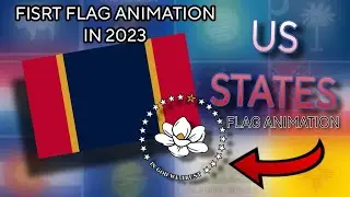 US States Flag Animation (Updated Flags of Ohio and Oklahoma | First Flag Animation in 2023)