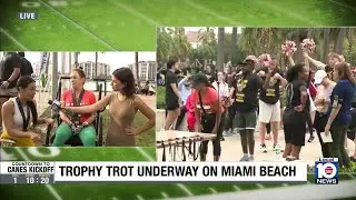 Trophy Trot held in Miami Beach as South Florida gears up for CFP title game
