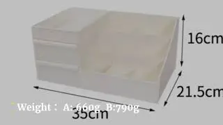 Acrylic makeup storage containers - Cosmetic Plastic Makeup Organizer