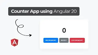 How to create a Counter App in Angular | 2025 | Angular Mini Project for Beginners