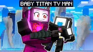 CRAZY TITAN TV WOMAN Turned TITAN TV MAN Into a BABY in Minecraft