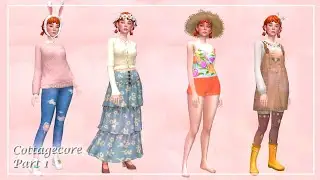 Коттеджкор Лукбук Part 1 🏡 Cottagecore LOOKBOOK CC LINKS / CAS SIMS 4