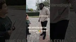 Asking Oba Femi if 🍍 belongs on 🍕! #obafemi #wwe #nxt #wwenxt #wweraw #raw #smackdown #wwesmackdown