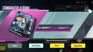 Finally i Got Free  Star Anonymous Voice Pack | Green crystal Event in PUBG