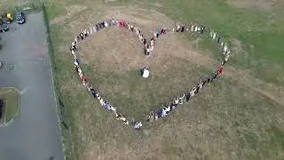 r&eacute;alisation vid&eacute;o de c&oelig;ur mariage en drone